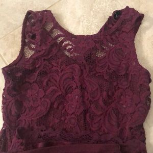 Purple lacy dress